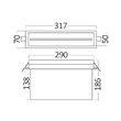 CORP EMERGENTA LED 3W 180MIN PERM IP43 PT RIGIPS