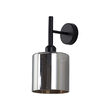 LAMPA DE PERETE S007W-3H-1xE27-ARGINTIU STICLA 
