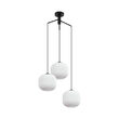 PENDUL TRIUNGHI S009R-3H-1xE27-OPAL-NEGRU 