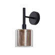LAMPA DE PERETE S008W-1H-1xE14-SLV STICLA 