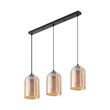 PENDUL LINIAR S004S-3H-3xE27-STICLA AURIU 