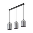 PENDUL LINIAR S004S-3H-3xE27-SMK STICLA 
