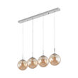 PENDUL LINIAR S003S-4H-4xG9-STICLA AURIU 