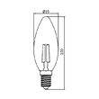 BEC LED CU FILAMENT 4W DIM C35 AMB 360LM 2200K E14
