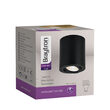 CORP ROTUND 1XGU10 NEGRU REFLECTOR NEGRU GAMA-SRL