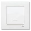 INTRERUPATOR CU LED VIKO KARRE ALB
