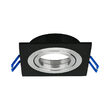 CARCASA NEGRU PATRAT PT GU5.3 SPOTTI-S