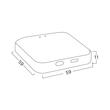 ADAPTOR PT SINA MAGNET MS20, ALB, TUYA-LAN