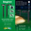 CORP EXT SPIKE 8W 2A 2in1 RND IP65 NEGRU SOLAR