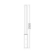 STALP DECORATIV TIRANA-2.5M FUMURIU FARA TALPA