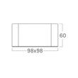 CORP GATA SR 1D 10W 3in1 SQR NEGRU