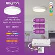 PLAFONIERA LED 50W 3in1 ALB BLADE RND