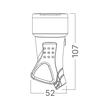 PRIZA PORTABILA SCHUKO cu maner CAUCIUC IP44 16A 230V NEGRU BRAYTRON