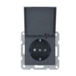 MECANISM PRIZA SCHUKO cu CAPAC PROT. COP QC KARRE PLUS 55 SOFT TOUCH NIGHT