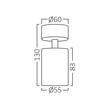 SPOT GU10 PE PERETE AURIU BR PLUS SRD-1