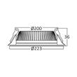 SPOT LED ROTUND ST 24W 4000K F:223MM FATON