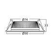 SPOT LED ROTUND ST 8W 6500K F:90MM FATON