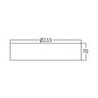 SPOT LED ROT PT 24W 3000K 233MM FATON ALB