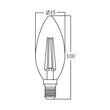 BEC LED CU FILAMENT TR 6W C35 E14 630lm 3000K