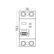 INTRERUPATOR DIFERENTIAL BRG3-2 63A 100mA 2P Type-AC 10kA RCCB