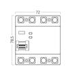 INTRERUPATOR DIFERENTIAL BRG3-4 63A 100mA 4P Type-AC 10kA RCCB