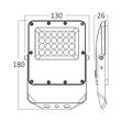 PROIECTOR LED PF 20W 3IN1 2200LM IP65-GRI