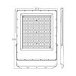 PROIECTOR LED PF 300W 3in1 33000LM cu lentila 90g. IP65-GRI