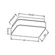 PLAFONIERA LED 24W 3000/4000/6500K IP20 JADEPATRAT