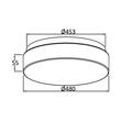 PLAFONIERA LED 36W TELECOMANDA IP20 JADE RND