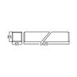 CORP LED SUSPENDAT RECTA 45W 4000K, 4050lm NEGRU