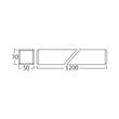 CORP LED SUSPENDAT RECTA 36W 3000K, 3240lm ALB