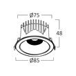SPOT LED LINEX-CD10 10W 3in1 NEGRU