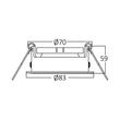 CARCASA NICHEL-IP-RND-WOB-IP54-SPOTLIGHT