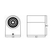 CORP LED 5W 3000K 450LM ALB IP44 RITA-PL