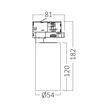 SPOT LED PE SINA-P15-NEGRU 3in1 15W 1560LM TRIFAZIC