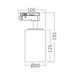 SPOT LED PE SINA-P30-NEGRU 3in1 30W 2960LM MONOFAZIC