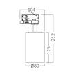 SPOT LED PE SINA-P30-NEGRU 3in1 30W 2960LM TRIFAZIC