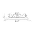 SPOT LED ROTUND ST 18W 1800LM DIM 3in1 F:229MM NEGRU IP40 BRAYTRON