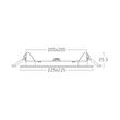 SPOT LED PATRAT ST 18W 1760LM 3000K D:225x225mm