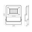 PROIECTOR CU LED PL, SOLAR+SENZOR+TELECOMANDA, P:50W, C:15W, 3in1 IP65