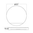 CAPAC ROTUND NEGRU pt. STEPLIGHT BH07-00018 STEP-A-CR2
