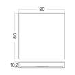 CAPAC PATRAT ALB pt. STEPLIGHT BH07-00018 STEP-A-CS1