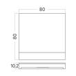CAPAC PATRAT ALB pt. STEPLIGHT BH07-00018 STEP-A-CS2