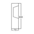 PITIC LED 7W 600LM 3000K IP54 TARUS 800,BR PLUS