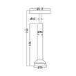 SPOT LED PE SINA MAGNET 7W 490LM 24gr. 3000K NEGRU