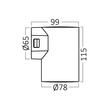 CORP LED PT, 1x9W, 720lm, 3000K, VEKTA-D WL.1 NEGRU IP65