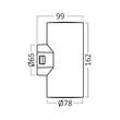 CORP LED PT, 2x9W, 1440lm, 3000K, VEKTA-D WL.2 NEGRU IP65