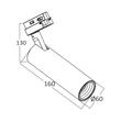 SPOT LED PE SINA ALB 3000K 15W 1180LM COB BR PLUS