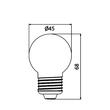 BEC LED 1W G45 ALBASTRU E27