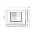 PROIECTOR LED CF 200W 22000LM 6500K IP65 NEGRU